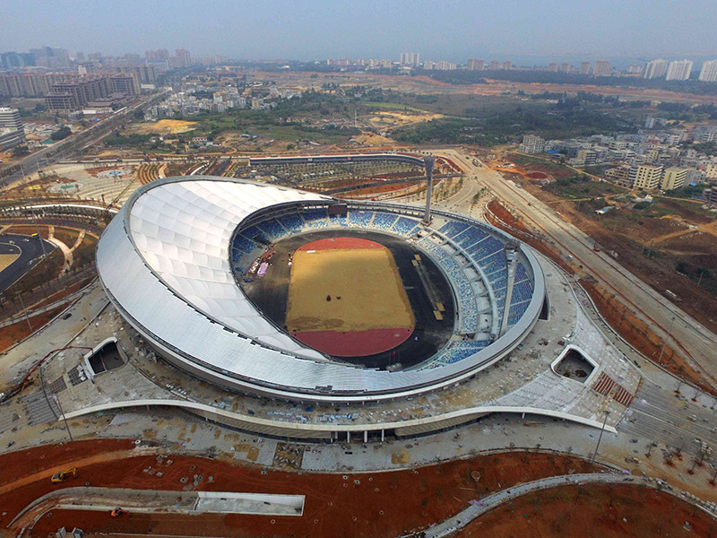 海南省最大综合体育场竣工在即