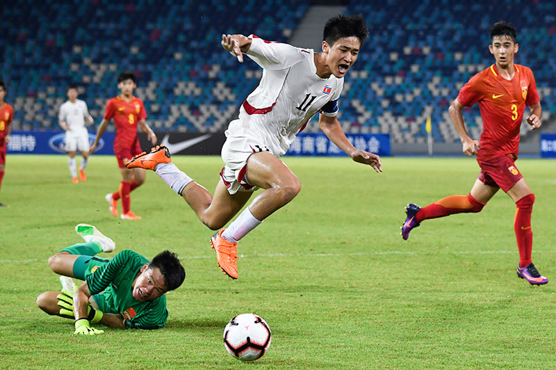 2019海口国际青年足球锦标赛 中国U15不敌朝鲜