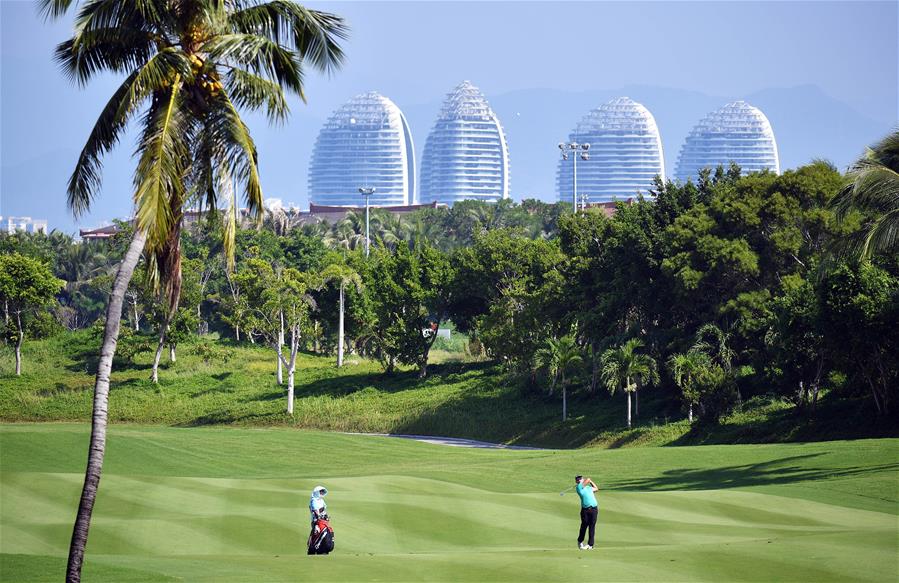 高尔夫——2019海南公开赛暨欧洲挑战巡回赛开杆