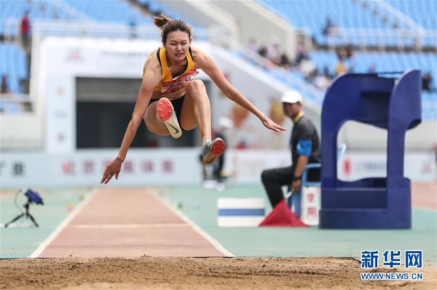 （体育）（1）田径——2019全国锦标赛：福建选手许婷夺得女子三级跳远冠军