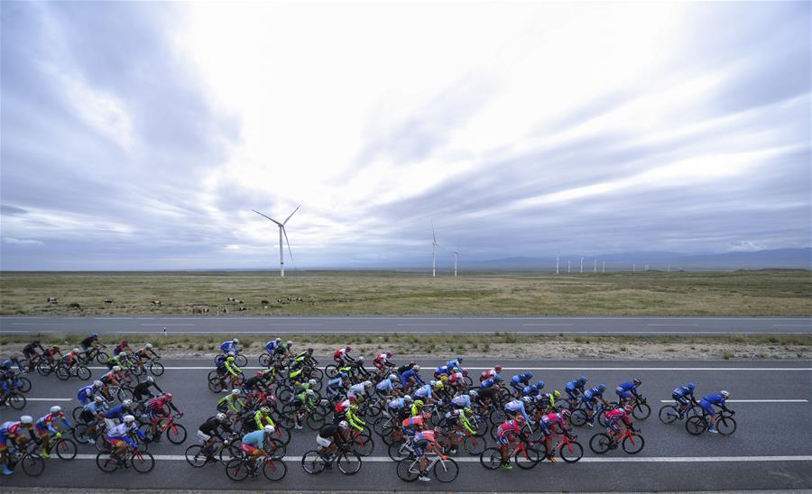 （体育）（6）自行车——第十八届环青海湖国际公路自行车赛第五赛段赛况