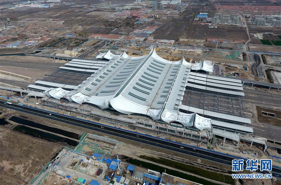 （聚焦復工復産）（2）山東：濟青高鐵紅島站建設提速