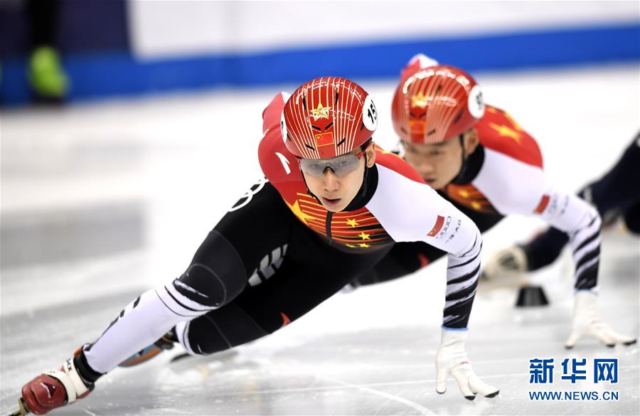 （体育）（2）短道速滑——世界杯上海站：韩天宇获男子1000米冠军