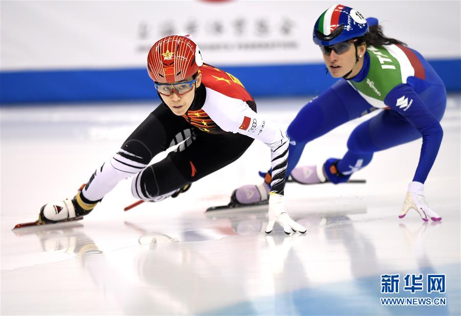 （体育）（5）短道速滑——世界杯上海站：范可新获女子500米冠军