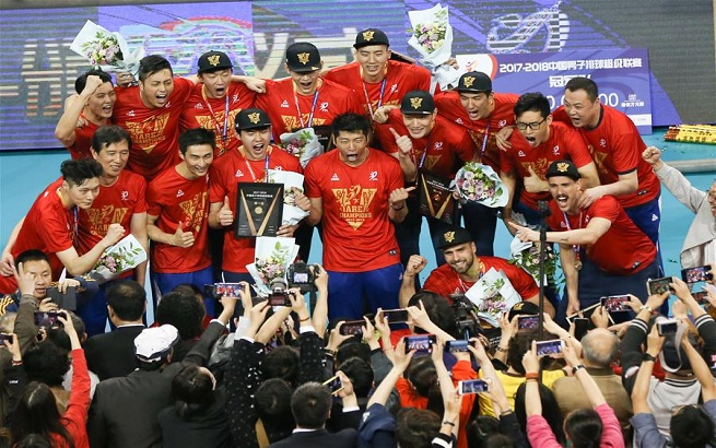 排球——男排超级联赛：上海队夺冠 