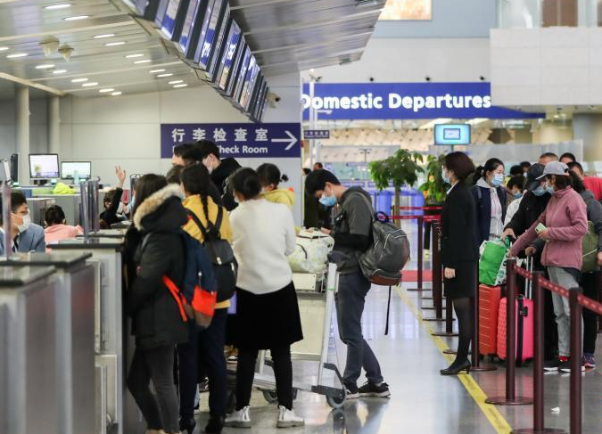 上海浦东机场航站楼运行正常