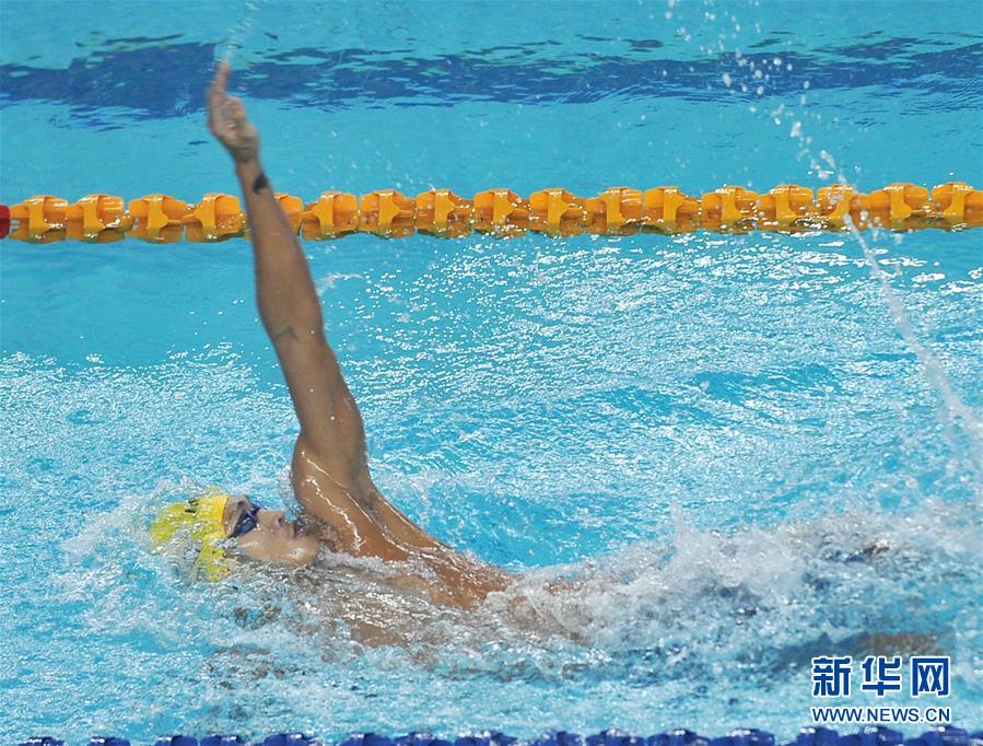 （体育）（2）游泳——全国冠军赛：徐嘉余夺得男子200米仰泳冠军