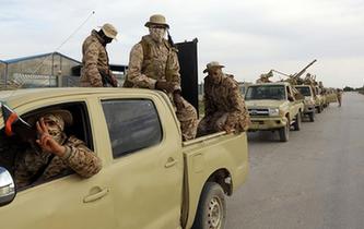 利比亞安全人員在武裝衝突後加強巡邏