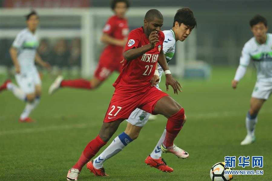 （体育）（2）足球——亚冠联赛：天津权健胜全北现代