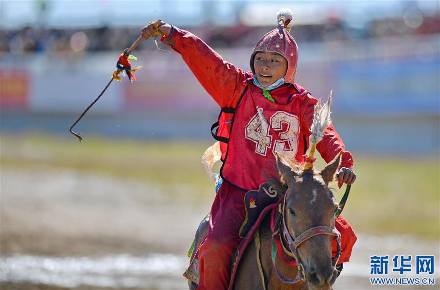 （體育）（6）西藏那曲：駿馬馳騁賽馬場
